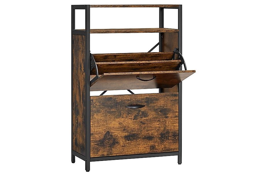 VASAGLE Schuhschrank Schuhrgal Schuhablage mit vielem Stauraum 60x30x130cm/ günstig online kaufen