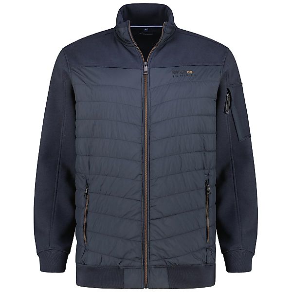 CASA MODA Sweatjacke mit Steppbesatz Farbe marine Größe: 3XL günstig online kaufen