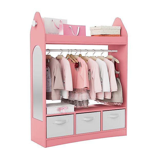 radelldar Kinderkleiderschrank Kleiderständer mit Kleiderstange (4-St) günstig online kaufen