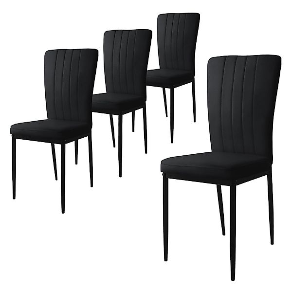 ML-DESIGN Stuhl Esszimmerstuhl mit Rückenlehne Samtbezug günstig online kaufen