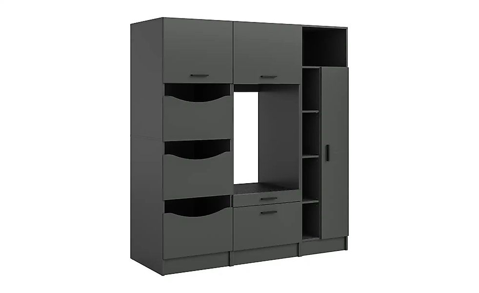 Waschmaschinenumbau Set  Frillensee ¦ grau ¦ Maße (cm): B: 176 H: 195 Schrä günstig online kaufen