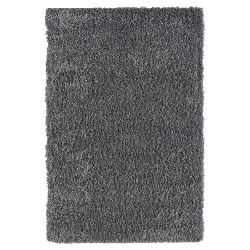 Wohnzimmer Teppich Langflor in Grau Shaggy günstig online kaufen