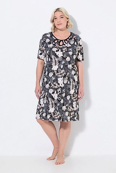 Ulla Popken Bigshirt Bigshirts 2er-Pack Blätter Rundhals/ V-Ausschnitt günstig online kaufen