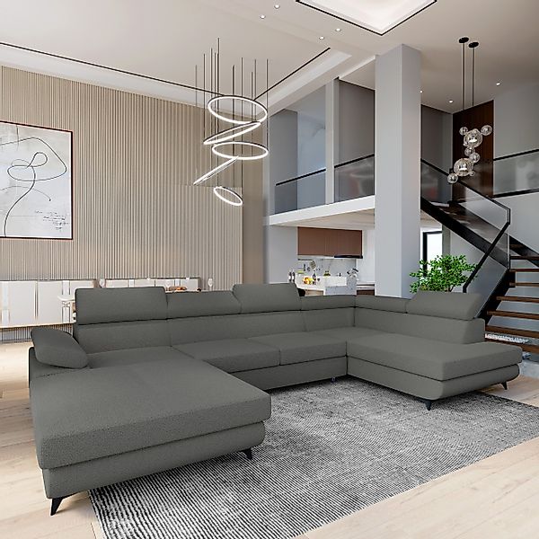 Masseno Ecksofa RUBANO mit Schlaffunktion U-Form, günstig online kaufen