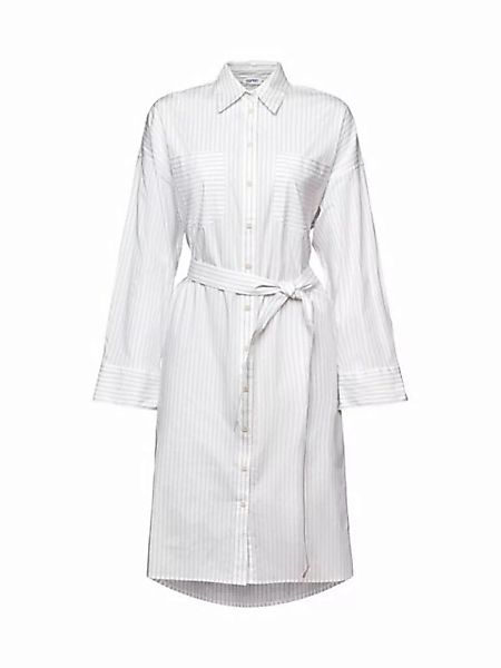 Esprit Midikleid Popeline-Hemdblusenkleid im Streifenlook günstig online kaufen