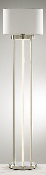 casa NOVA Stehlampe casa NOVA Stehleuchte DOMI DH 40x154 cm silber Stehlamp günstig online kaufen