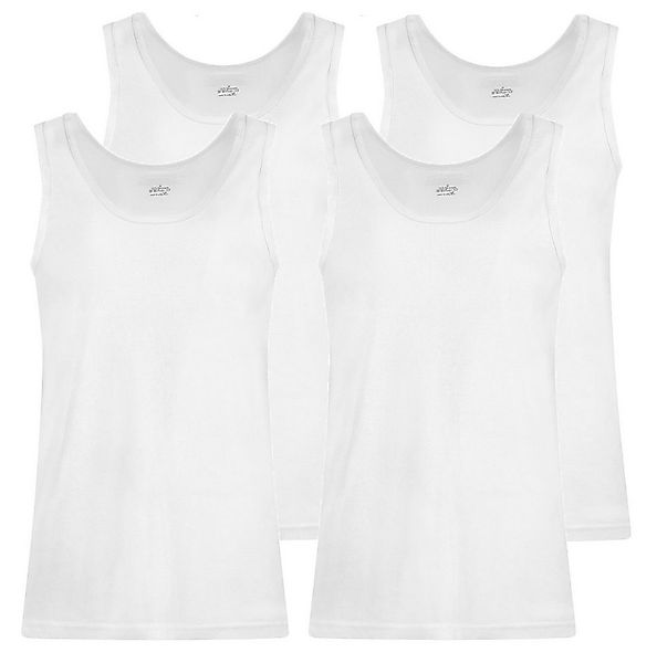 cwonlineshop Unterhemd 4er Sparset Tank-Tops für Herren aus 100% Baumwolle günstig online kaufen