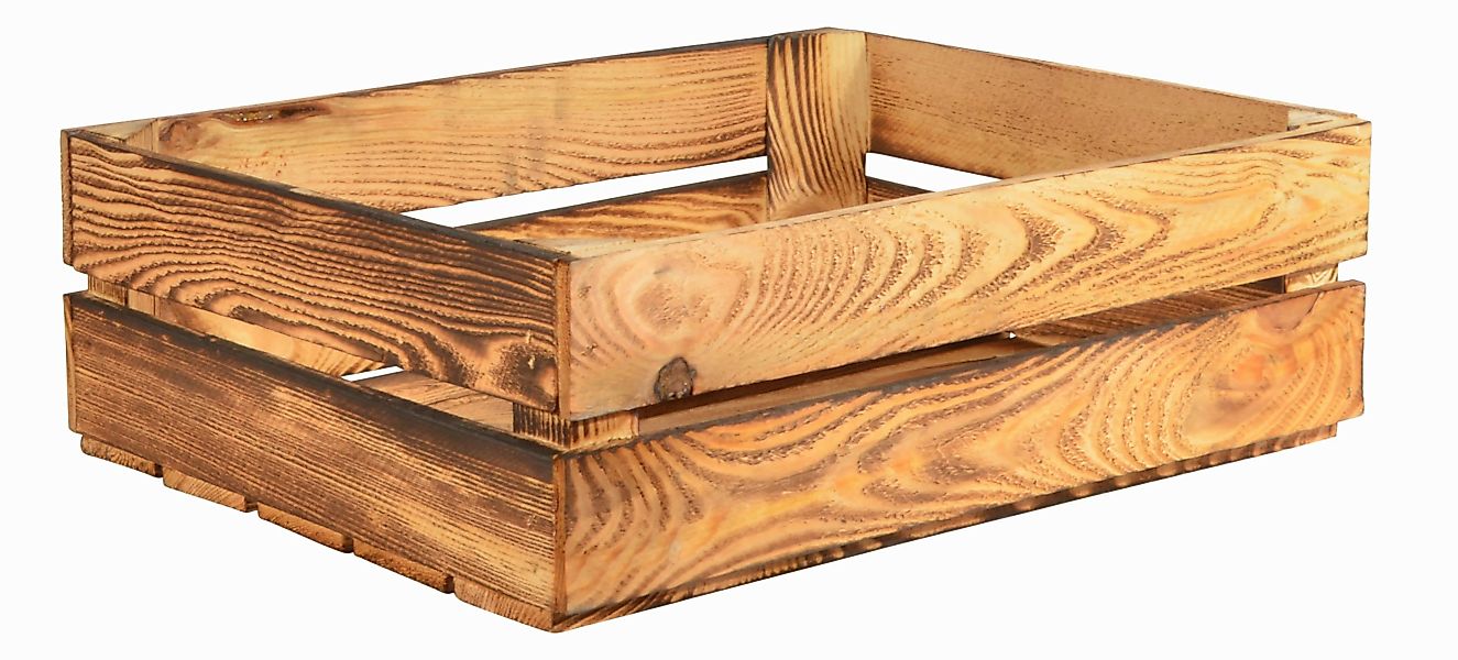 CHICCIE Holzkiste Regale Geflammt 50x40x15cm - günstig online kaufen