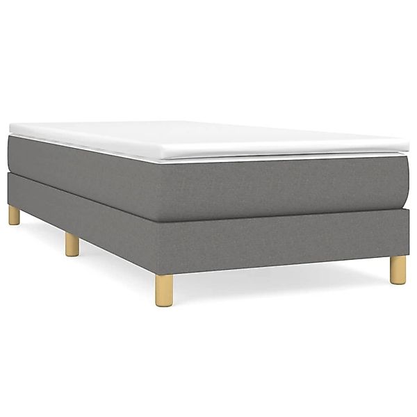 vidaXL Boxspringbett Dunkelgrau 90x200 cm Stoff1388163 günstig online kaufen
