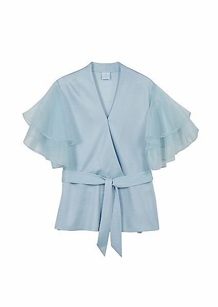 MADELEINE Langarmbluse "Bluse Bluse im Metallic-Look mit transparenten Ärme günstig online kaufen