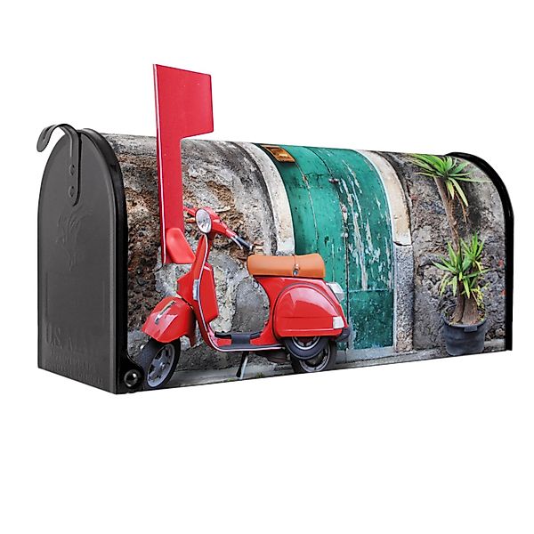 Banjado Amerikanischer Briefkasten Schwarz 48x22x16cm US Mailbox Letterbox günstig online kaufen