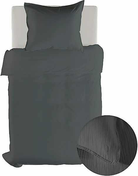 YELLOW Bettwäsche "Suite-Guadeloupe" 2 Uni Design, 100% Baumwolle ab 135x20 günstig online kaufen