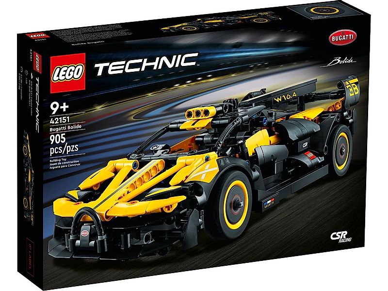 LEGO® LEGO® Technic™ 42151 Bugatti-Bolide Konstruktionsspielsteine, (905 St günstig online kaufen