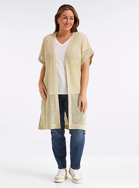 Sheego Strickweste Long-Strickweste Kurzarm günstig online kaufen