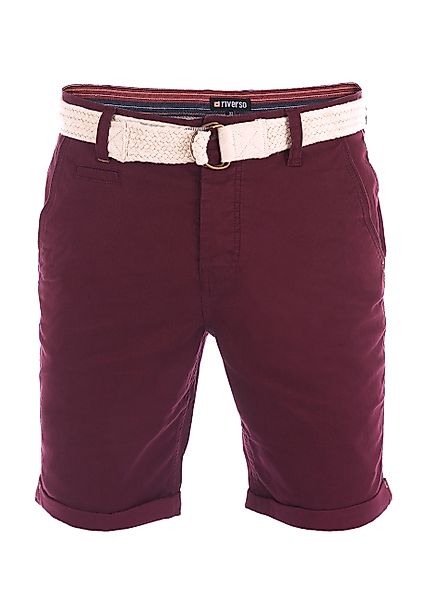 riverso Kurze Hosen Herren Sommer Chino Shorts mit Gürtel Regular Fit RIVHe günstig online kaufen