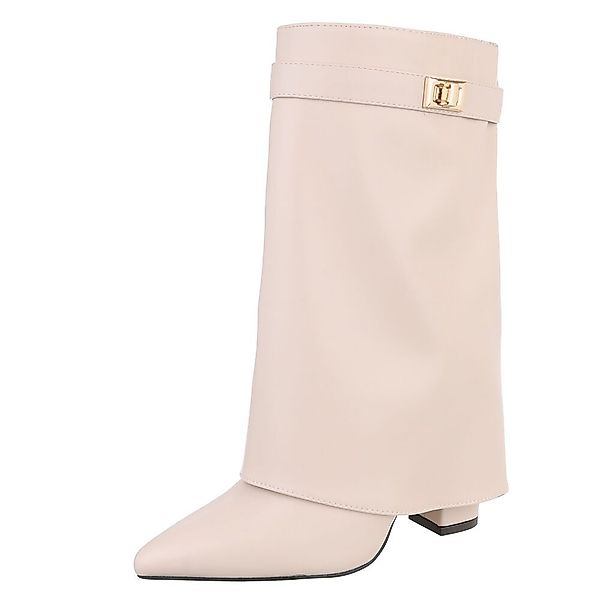 Ital-Design Elegante Stiefeletten mit umgeschlagenem Schaft günstig online kaufen