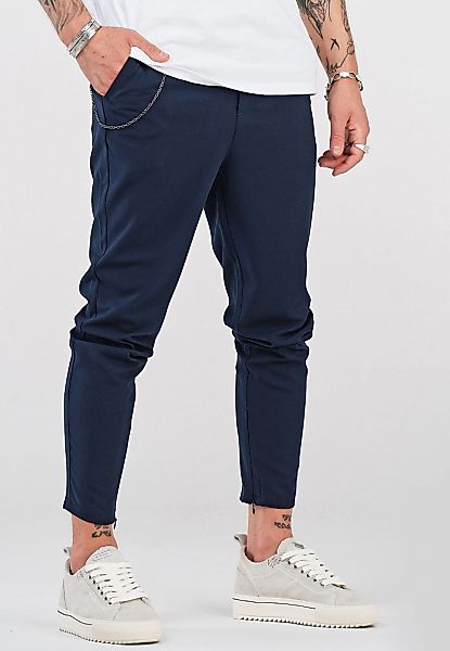 behype Chinohose "B-KAY", mit Reißverschluss am Bein günstig online kaufen