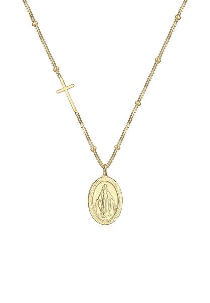 Elli Kette mit Anhänger Kugelkette Kreuz günstig online kaufen