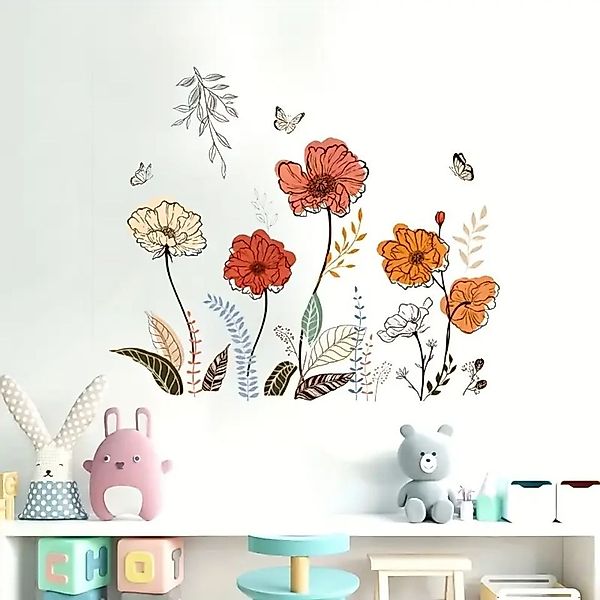 Montegoni Wandsticker Boho Wandsticker Blumen & günstig online kaufen