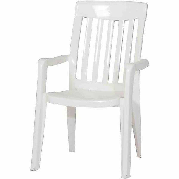 Sieger Gartenmöbel Gartenstuhl Palma Stapelsessel, weiß günstig online kaufen