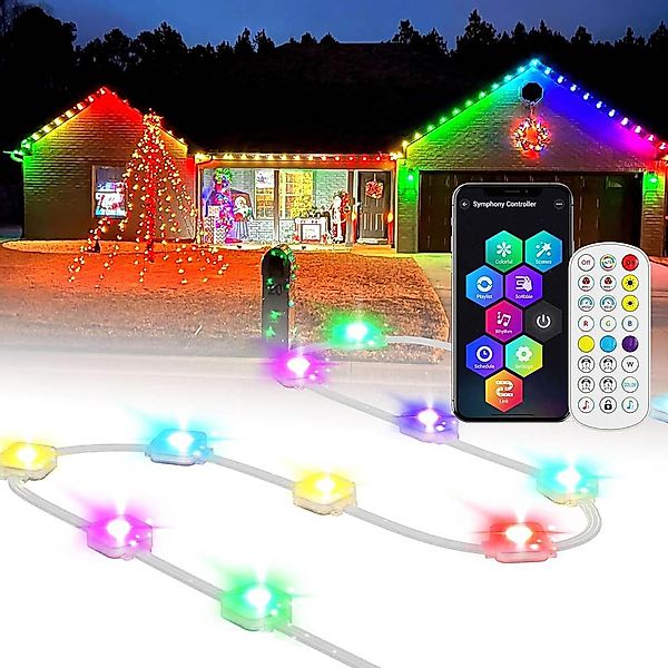 MUPOO LED-Flexbandbeleuchtung LED-Lichterkette 15m/30m RGB LED günstig online kaufen