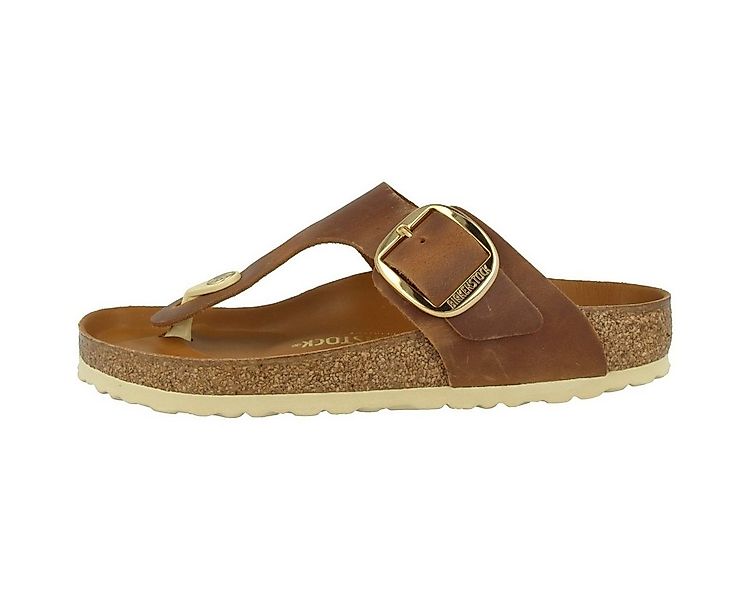 Birkenstock Gizeh Big Buckle Naturleder schmal Damen Zehentrenner Sandalen, günstig online kaufen