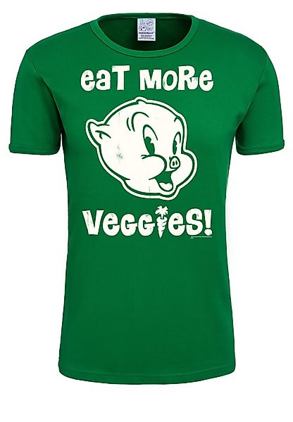 LOGOSHIRT T-Shirt "Looney Tunes - Eat More Veggies", mit lizenzierten Origi günstig online kaufen