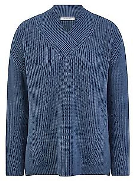 V-Pullover Peter Hahn blau günstig online kaufen
