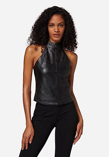 RICANO Neckholdertop Lina Ledertop rückenfreies Leder-Top günstig online kaufen