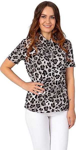 Estefania for woman Blusenshirt 187-1228 in Leo-Print, mit Knopfleiste günstig online kaufen