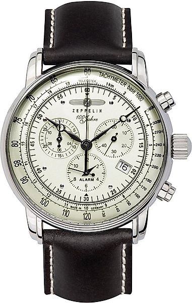 ZEPPELIN Chronograph 100 Jahre 8680-3, Armbanduhr, Quarzuhr, Herrenuhr, Dat günstig online kaufen
