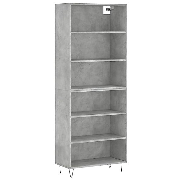 vidaXL Highboard Betongrau 69,5x32,5x180 cm Holzwerkstoff 3189569 günstig online kaufen