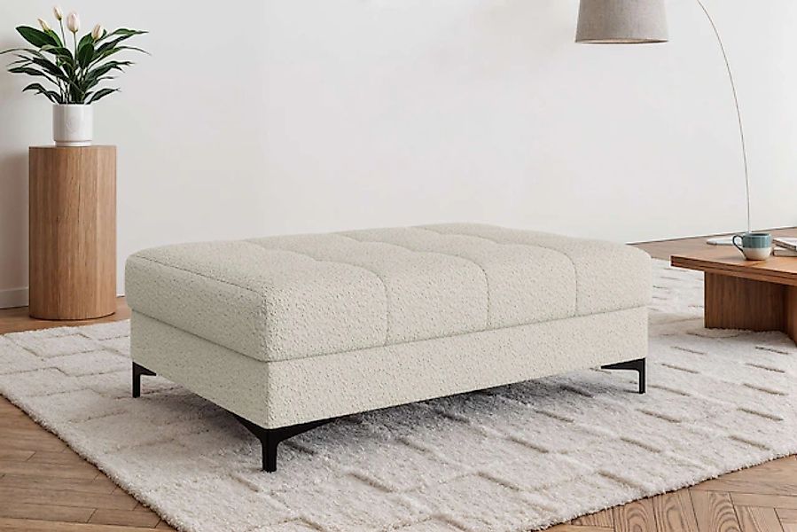 OTTO home Polsterhocker »LEEVKE Sitzhocker passend zum Sofa, Breite 115 cm« günstig online kaufen
