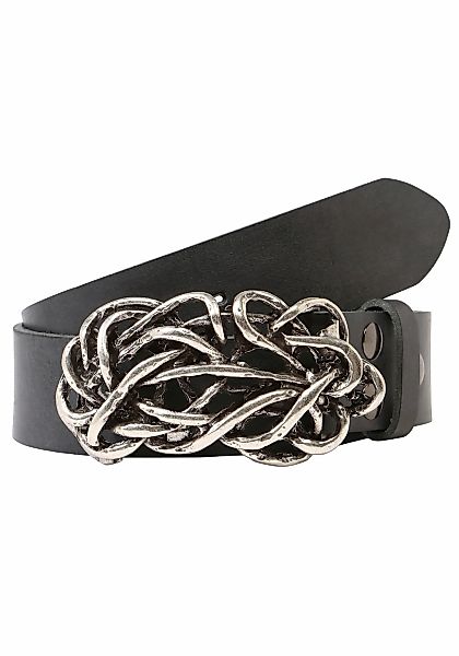 Rettungsring Gürtel Ledergürtel, mit austauschbarer Schließe "Strohknoten" günstig online kaufen