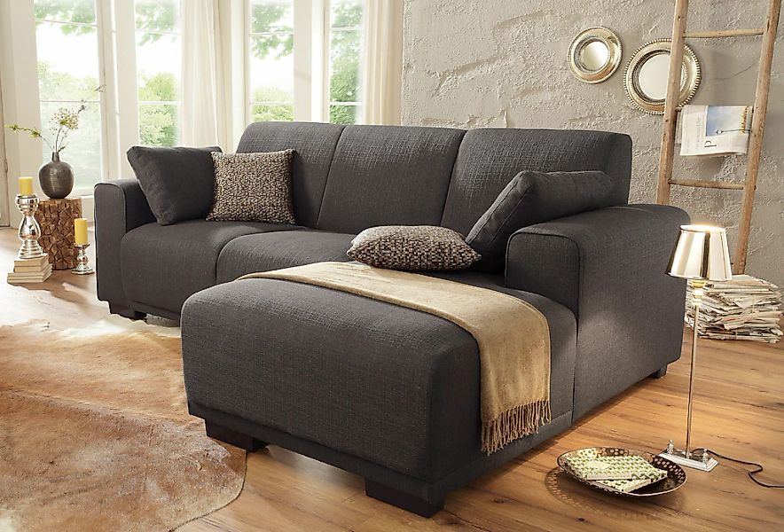 Home affaire Ecksofa "BORNHOLM L-Form mit Recamiere, Maße B/T/H: 234/162/85 günstig online kaufen