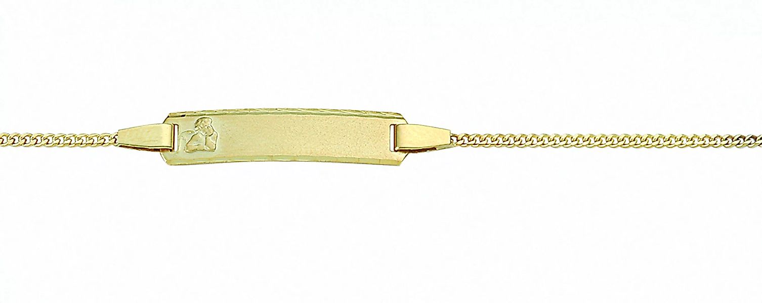 Adelia´s Goldarmband "Damen Goldschmuck 333 Gold Flach Panzer Armband 14 cm günstig online kaufen