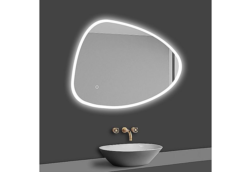 duschspa Badspiegel LED Badspiegel spezieller Runde Spiegel Touch/Wandschal günstig online kaufen