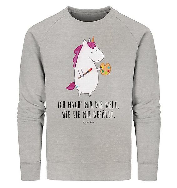 Mr. & Mrs. Panda Longpullover Einhorn Künstler Größe L - Heather Grey - Ges günstig online kaufen