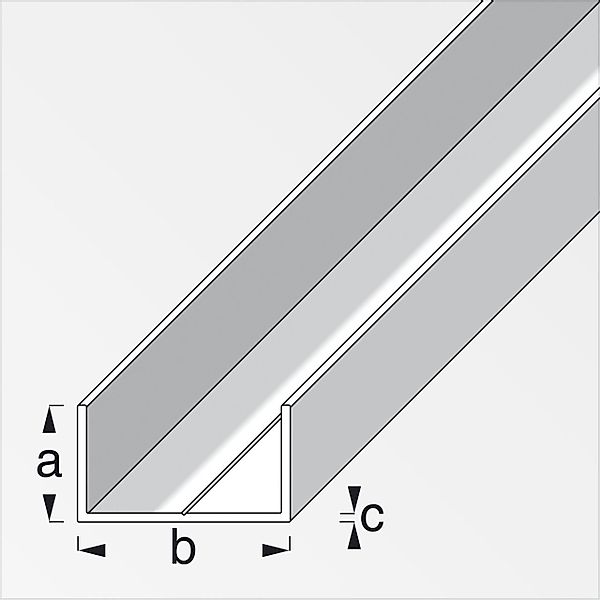 alfer Profil alfer Rechteck-U 1 m, günstig online kaufen