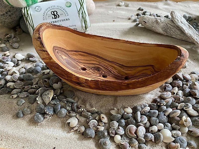 Soapbrothers Seifenschale Olivenholz Seifenschale/Seifenhalter in Handarbei günstig online kaufen