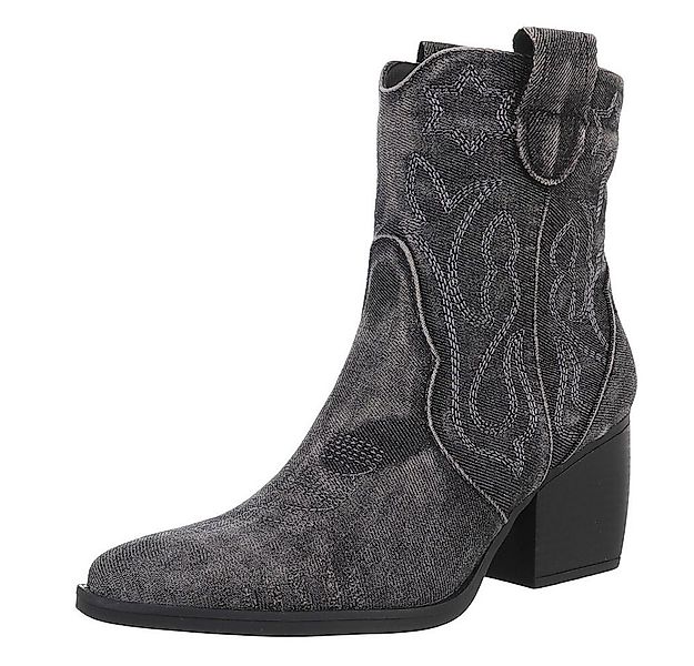Ital-Design Damen Cowboyboots Western Westernstiefelette (88843780) Blockab günstig online kaufen