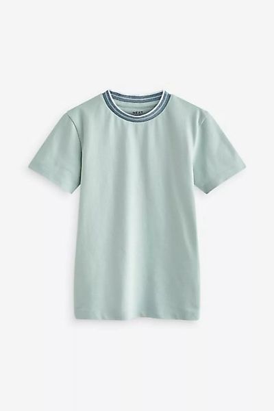 Next T-Shirt Elegantes T-Shirt mit farbigen Kanten (1-tlg) günstig online kaufen