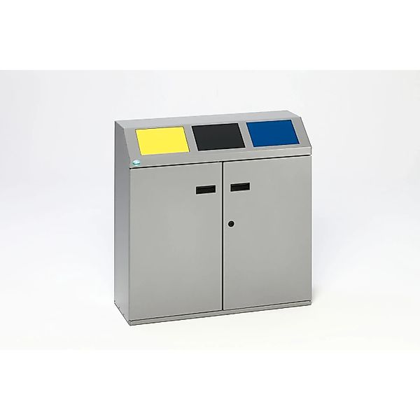 PROREGAL Robustes Wertstoffsortiersystem Eckig 3 Fach 48 Liter Je Behälter günstig online kaufen