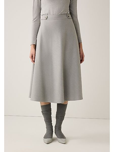 MORE&MORE A-Linien-Rock midilanger, melierter Glockenrock günstig online kaufen