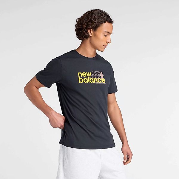 New Balance Trainingsshirt "Heathertech Graphic T-Shirt 2 BLACK" günstig online kaufen