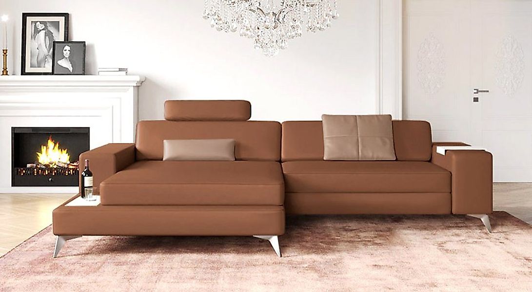 BULLHOFF Ecksofa Leder Ecksofa Eckcouch L-Form Designsofa »MÜNCHEN IV« von günstig online kaufen