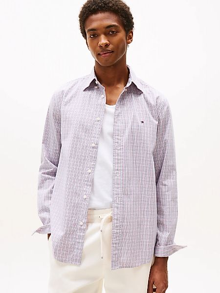 Tommy Hilfiger Langarmhemd "FLEX POPLIN SMALL TARTAN SHIRT", regular fit, k günstig online kaufen