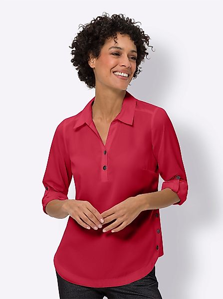 Sieh an! Klassische Bluse Schlupf-Bluse günstig online kaufen