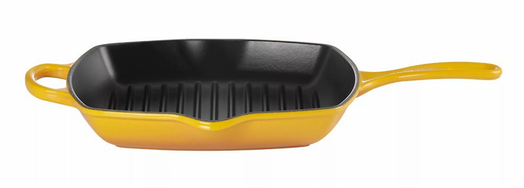 Le Creuset Grillpfanne Quadratisch Signature Gusseisen Nectar Gelb 26cm günstig online kaufen