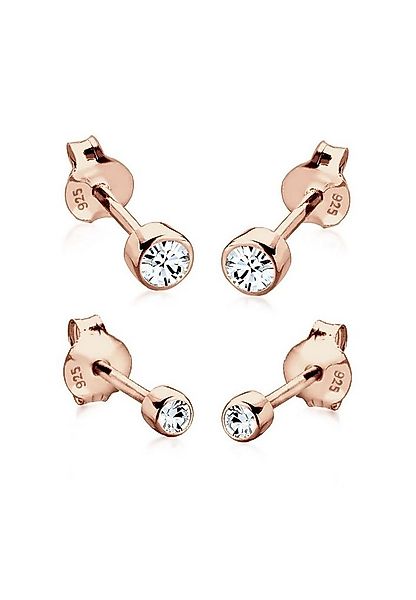 Elli Ohrring-Set Ohrstecker Set Weiß 925 Sterling Silber, mit Kristallen vo günstig online kaufen